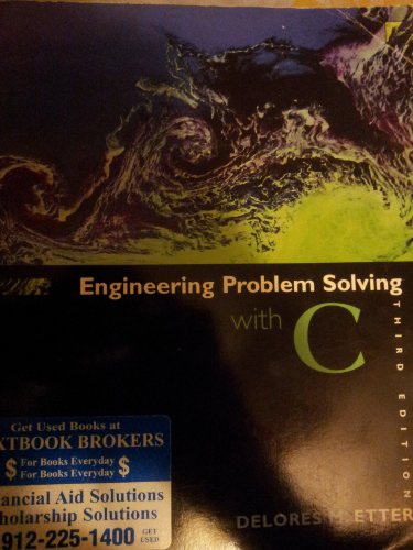 Imagen de archivo de Engineering Problem Solving with C (3rd Edition) a la venta por Austin Goodwill 1101