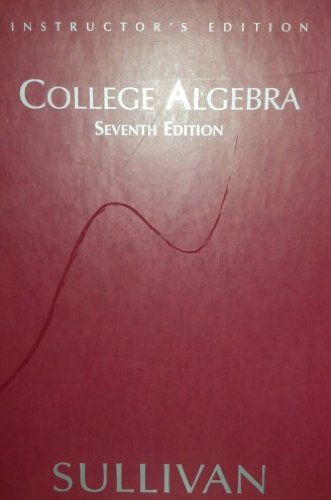 Stock image for College Algebra: Instructor's Edition for sale by Mount Angel Abbey Library