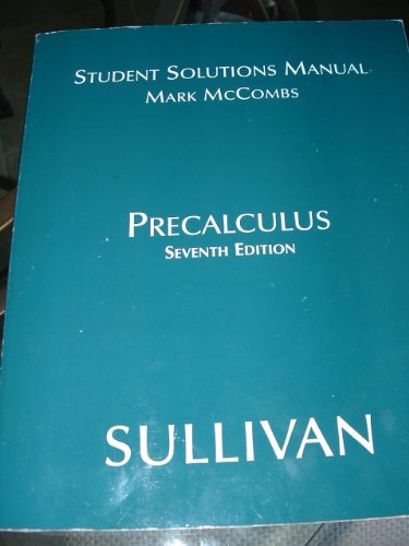 Stock image for Precalculus Students Solutions Manual for sale by ThriftBooks-Atlanta