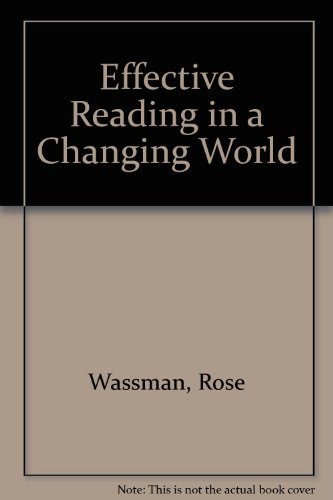 9780131432567: Effective Reading in a Changing World