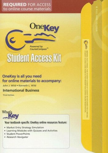 International Business (OneKey) (9780131432833) by Wild, John J; Wild, Kenneth L