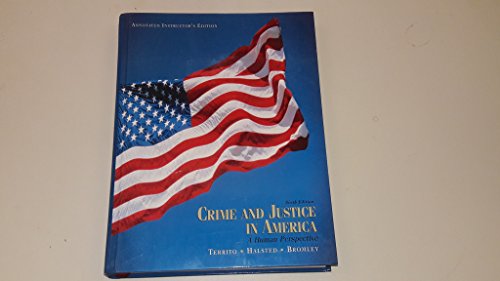 Stock image for Crime and Justice in America - A Human Perspective: Annotated Instructor's Edition for sale by Top Notch Books