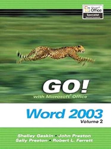 Stock image for GO! with Microsoft Office Word 2003 Volume 2 for sale by POQUETTE'S BOOKS