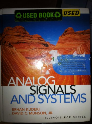 9780131435063: Analog Signals and Systems: United States Edition
