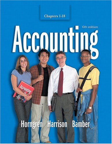 Beispielbild fr Accounting: Chapters 1-18 zum Verkauf von Opalick