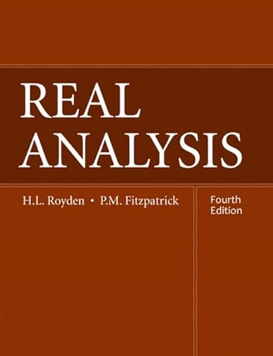 Imagen de archivo de Real Analysis (4th Edition) Royden, Halsey; Fitzpatrick, Pat a la venta por Iridium_Books