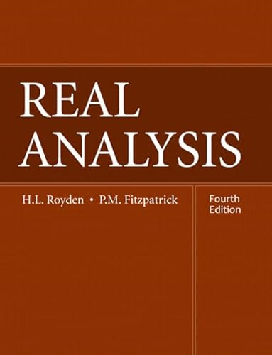 Stock image for Real Analysis (4th Edition) Royden, Halsey; Fitzpatrick, Pat for sale by Iridium_Books