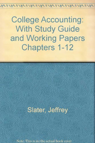 9780131439634: College Accounting, Chapters 1-12 with Study Guide and Working Papers
