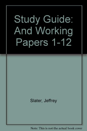 Stock image for Study Guide: And Working Papers 1-12 for sale by HPB-Red