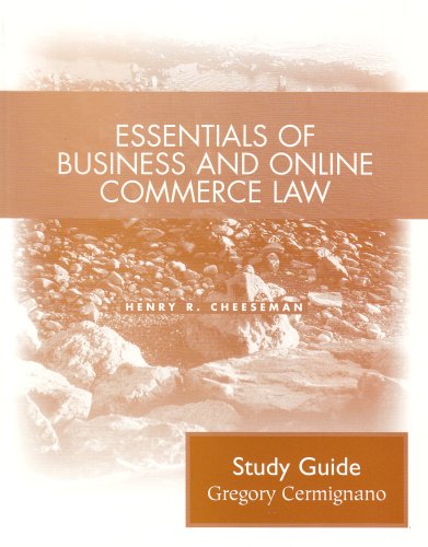 Stock image for Essentials of Business and Online Commerce Law: Student Study Guide for sale by Wonder Book