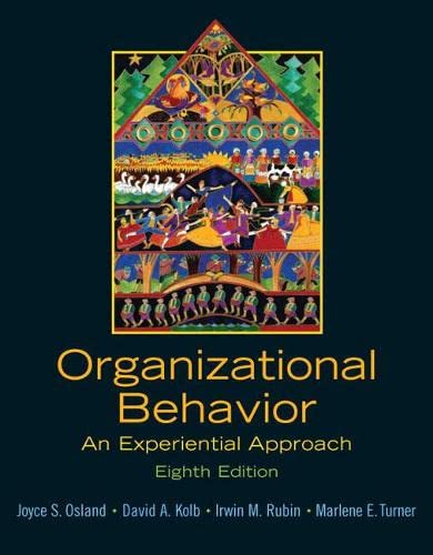9780131441514: Organizational Behavior: An Experiential Approach