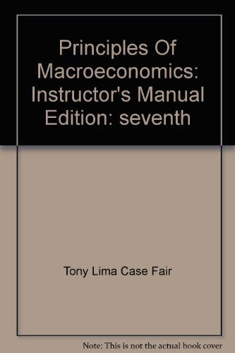 9780131442429: Principles Of Macroeconomics: Instructor's Manual