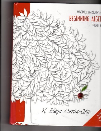 9780131444461: Beginning Algebra, Annotated Teacher's Edition, Third Edition