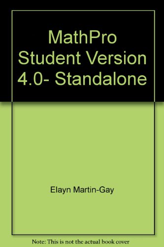 Supplement: Mathpro Student Version 4.0- Standalone - Prealgebra 4/E (9780131445413) by [???]