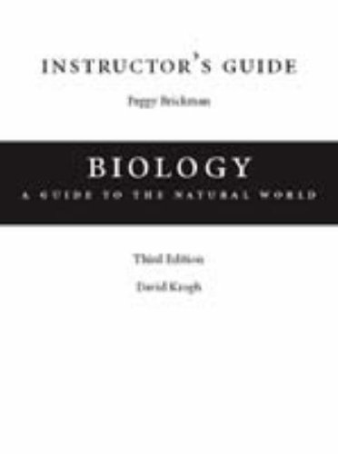 Imagen de archivo de INSTRUCTOR'S GUIDE - BIOLOGY: A Guide to the Natural World a la venta por Russ States