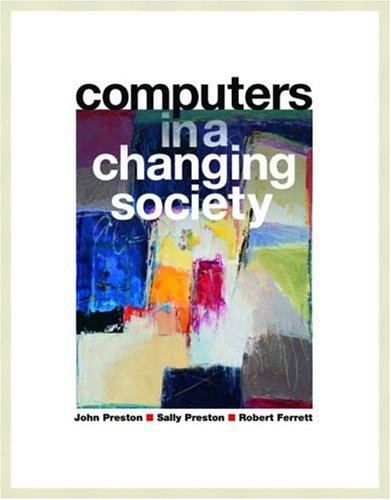 Imagen de archivo de Computers in a Changing Society a la venta por SecondSale