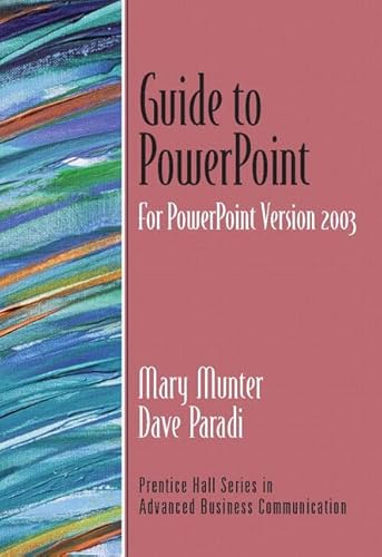 Stock image for Guide to PowerPoint (Guide to Business Communication Series) for sale by SecondSale