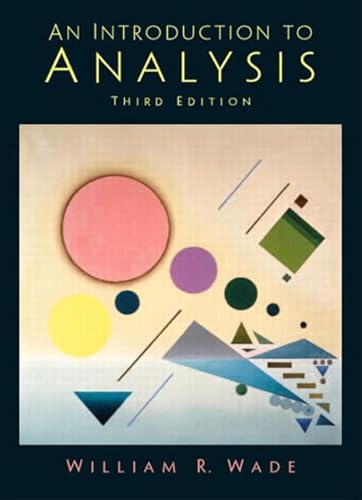 9780131453333: An Introduction to Analysis