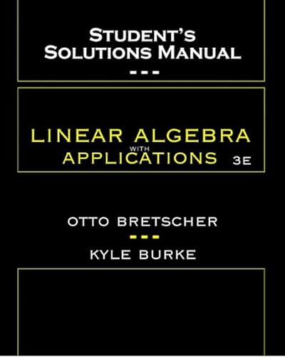 Stock image for Student's Solutions Manual for Linear Algebra with Applications for sale by ThriftBooks-Dallas
