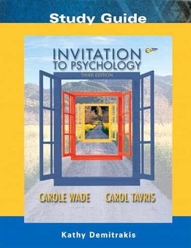 Stock image for Invitation to Psychology: Study Guide for sale by The Book Cellar, LLC