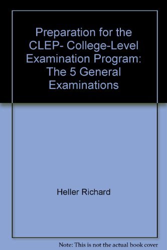 Stock image for Preparation for the CLEP, College-Level Examination Program: The 5 General Examinations for sale by HPB-Red