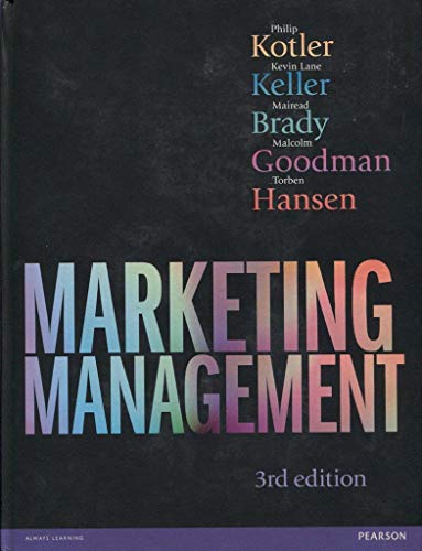 Imagen de archivo de Marketing Management: United States Edition a la venta por AwesomeBooks