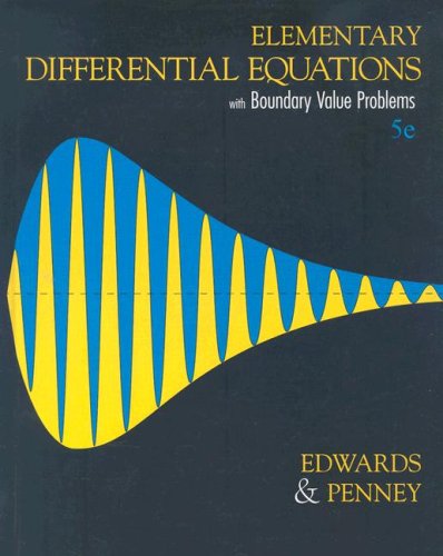 Imagen de archivo de Elementary Differential Equations with Boundary Value Problems, 5th Edition a la venta por Wonder Book