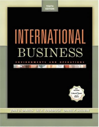 Imagen de archivo de International Business : Environments and Operations a la venta por Better World Books