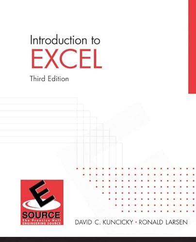 Stock image for Introduction to Excel (3rd Edition) for sale by Wonder Book