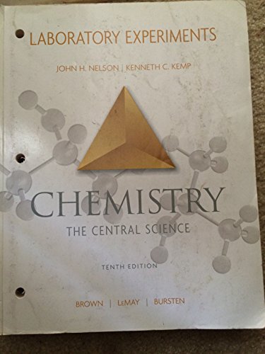 Stock image for Chemistry the Central Science, Laboratory Experiments (10th Edition) for sale by Seattle Goodwill