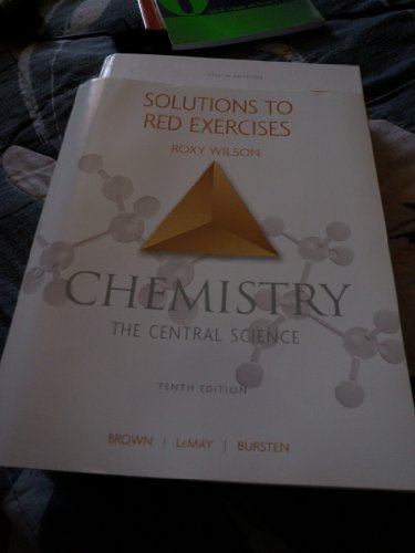 Beispielbild fr Solutions to Red Exercises: Chemistry Tenth Edition: The Central Science zum Verkauf von ThriftBooks-Dallas