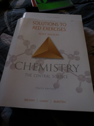 Imagen de archivo de Solutions to Red Exercises: Chemistry Tenth Edition: The Central Science a la venta por ThriftBooks-Dallas