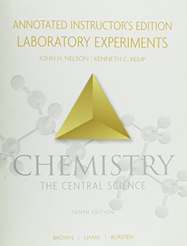 Imagen de archivo de Chemistry the Central Science Annotated Intructor's Edition Laboratory Experiments. a la venta por Wonder Book