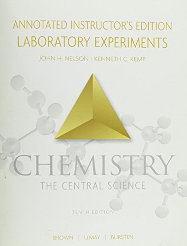 Stock image for Chemistry the Central Science Annotated Intructor's Edition Laboratory Experiments. for sale by Wonder Book