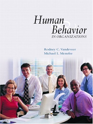 Imagen de archivo de Human Behavior In Organizations a la venta por BooksRun