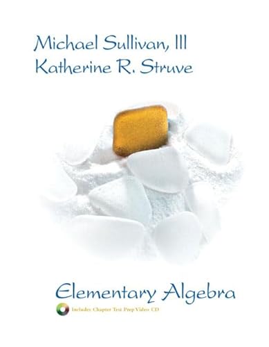 Imagen de archivo de Elementary Algebra ; 9780131467668 ; 0131467662 a la venta por APlus Textbooks