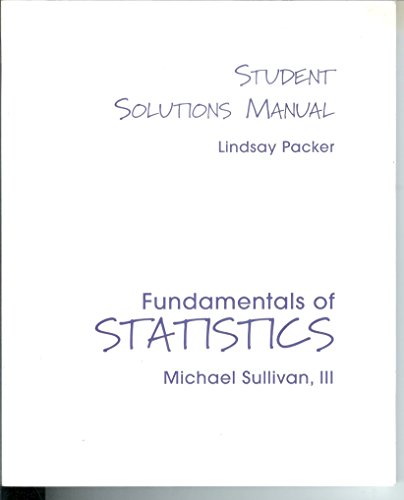 Stock image for Fundamentals of Statistics (Student Solutions Manual) for sale by HPB-Red