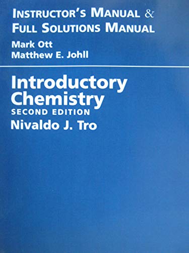 Stock image for Instructor's Manual & Full Solutions Manual for Introductory Chemistry (Second Edition) for sale by HPB-Red