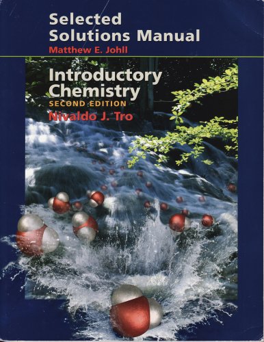 Stock image for Introductory Chemistry-Selected Solutions Manual (Second Edition) for sale by Better World Books: West