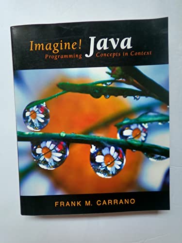 Imagen de archivo de Imagine! Java: Programming Concepts in Context [With Access Code] a la venta por ThriftBooks-Atlanta