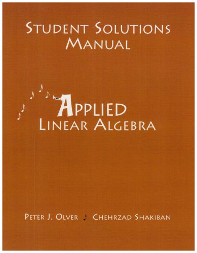 9780131473843: Student Solutions Manual for Applied Linear Algebra