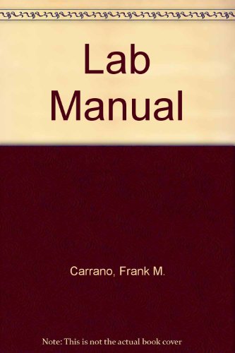 Lab Manual (9780131474048) by Frank Carrano; Walter J. Savitch; Charles Hoot