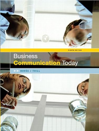 Stock image for Business Communication Today for sale by BookHolders