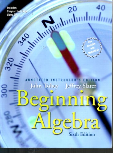 Stock image for Beginning Algebra: Annotated Instructor's Edition for sale by ThriftBooks-Dallas