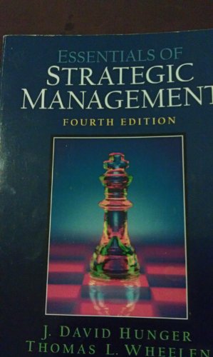 Imagen de archivo de Essentials Of Strategic Management a la venta por Red's Corner LLC