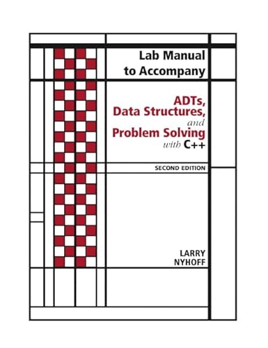 Imagen de archivo de Lab Manual to Accompany Adt's, Data Structures and Problem Solving With C++ a la venta por Revaluation Books
