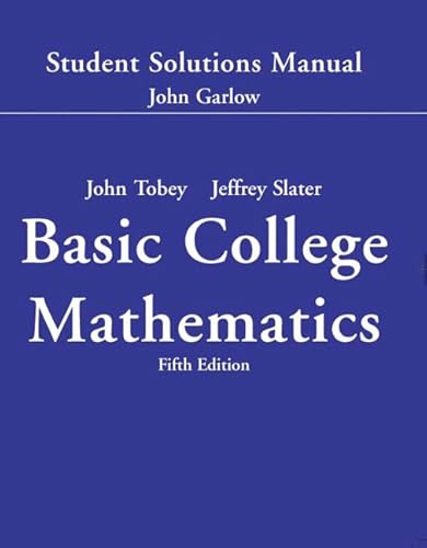 Student Solutions Manual - Standalone (9780131490611) by Garlow, John