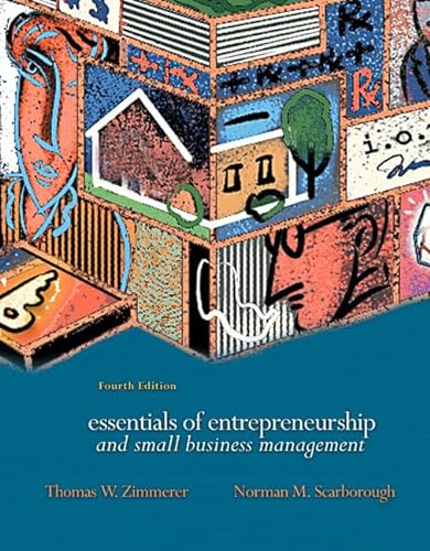 Beispielbild fr Essentials Of Entrepreneurship And Small Business Management zum Verkauf von Wonder Book