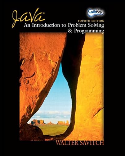 Beispielbild fr Java: An Introduction To Problem Solving & Programming zum Verkauf von Wonder Book