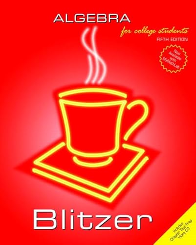 Algebra For College Students (9780131492646) by Blitzer, Robert